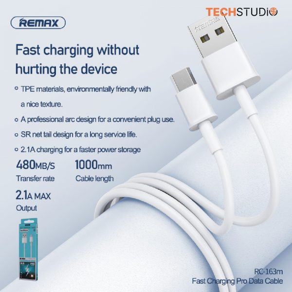 Remax Fast Charging Data Cable Rc-163M-2
