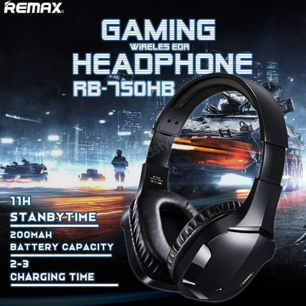 Remax Wireless Gaming Headphone RB-750HB With Cable-1